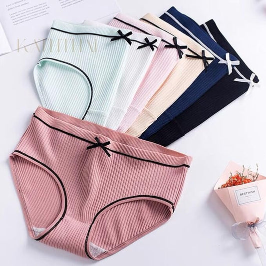 Anti Bacterial Super Combed Cotton Panty for Women Hipster, Moisture Wicking Soft & Breathable Underwear Panties (Free Size)